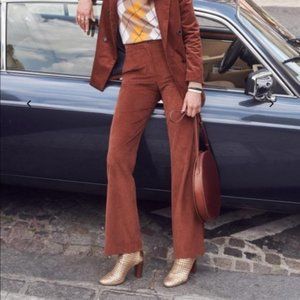 COPY - SEZANE Martin Trousers in Moka US4 (36) NEW